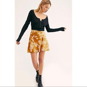 Free People Margaux Velour Jacquard Skirt 6‎
